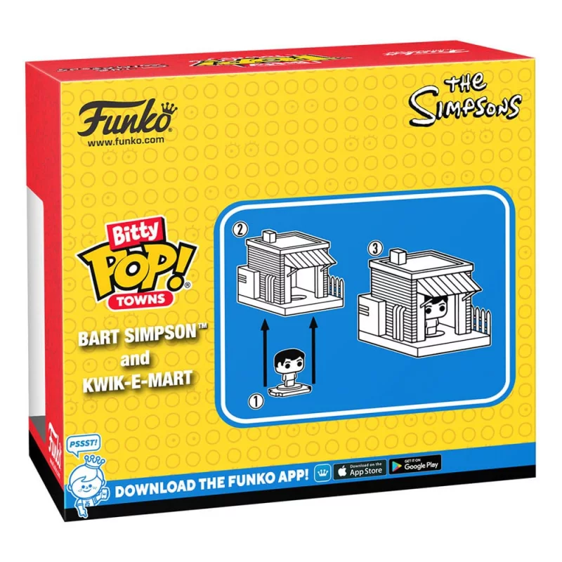 Simpsons Bitty Pop! Town Figure Bart Simpson Kwik-E-Mart