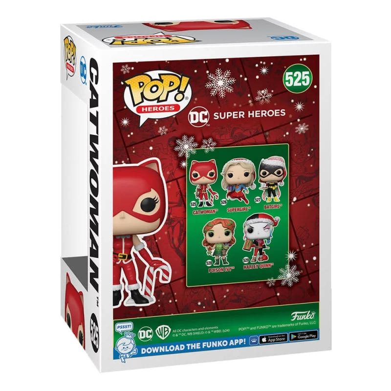 DC Comics POP! Heroes Holiday Noël Catwoman Figurine 10cm N°525