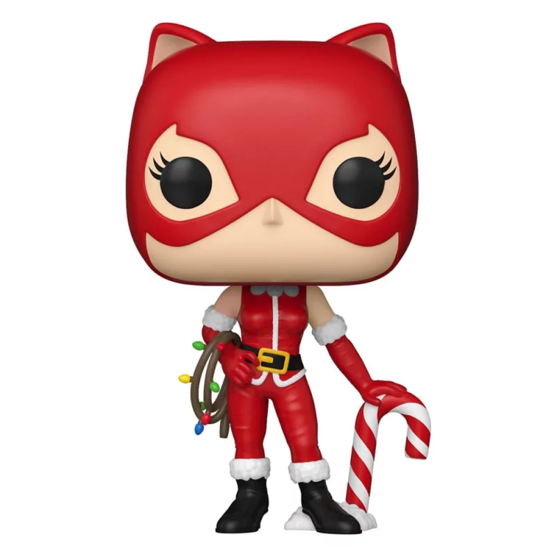DC Comics POP! Heroes Holiday Noël Catwoman Figurine 10cm N°525