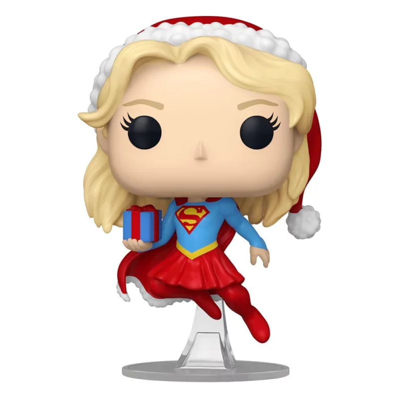 DC Comics POP! Heroes Holiday Noël Supergirl Figurine 10cm N°526