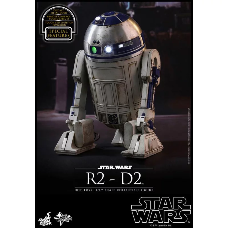 Hot Toys MMS408 Star Wars VII 7 Le Réveil de la Force ( The Force Awakens ) R2-D2 1/6 Collectible Figurine 18cm (Exposé)