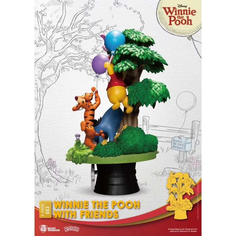 Disney D-Stage PVC Diorama Winnie The Pooh With Friends 16 cm