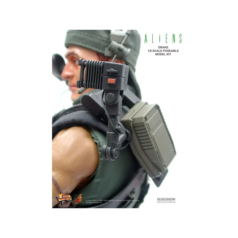 Aliens Hot Toys MMS24 USCM Private Mark Drake 1/6 Collectible Figurine 30cm (exposée)