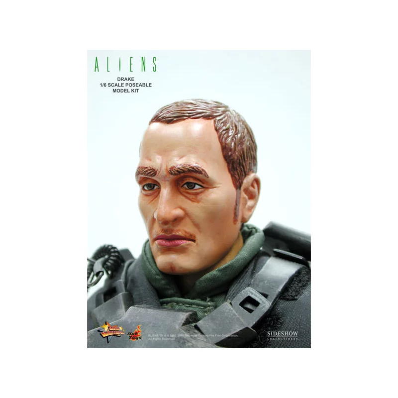 Aliens Hot Toys MMS24 USCM Private Mark Drake 1/6 Collectible Figurine 30cm (exposée)