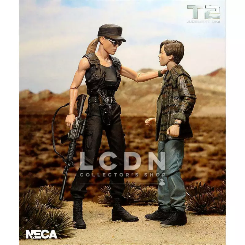 Terminator 2 Judgment Day Action Figure 2-Pack Sarah Connor &amp; John Connor 18 cm (New)