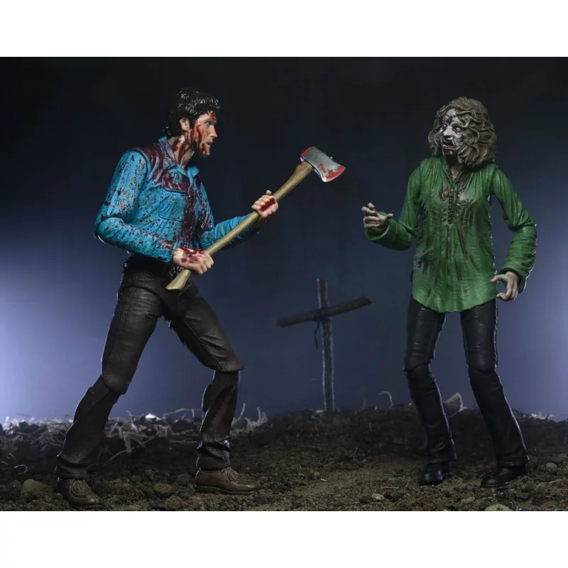 Evil Dead Pack de 2 Action Figurines Ultimate Bloody Ash &amp; Cheryl Williams 18cm