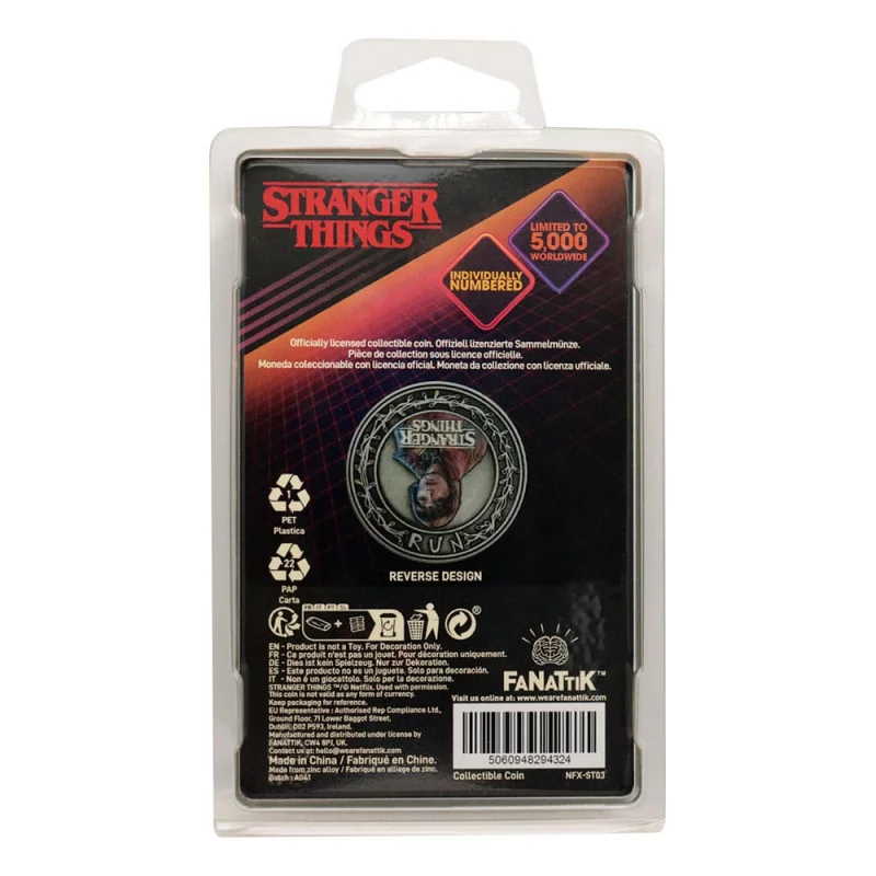 Stranger Things Collectible Coin Will &amp; Joyce 4cm
