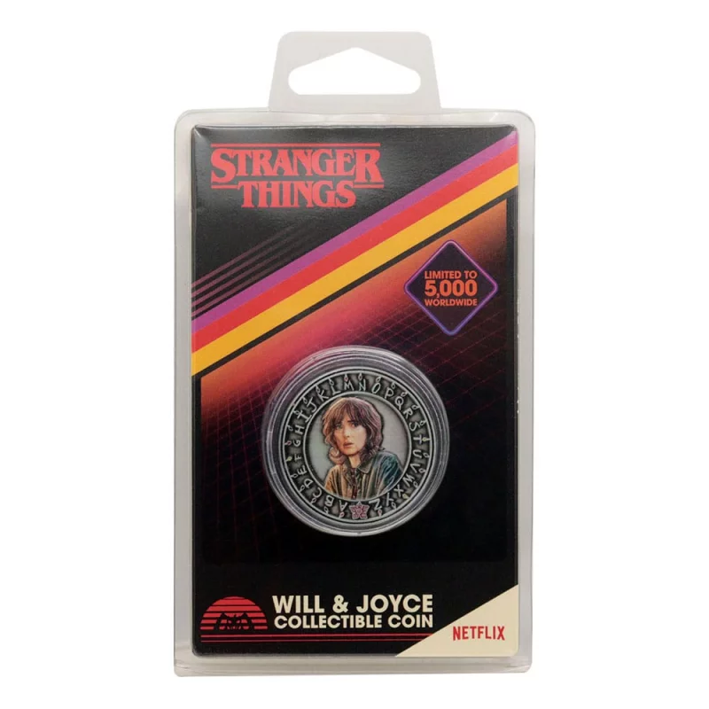 Stranger Things Collectible Coin Will &amp; Joyce 4cm