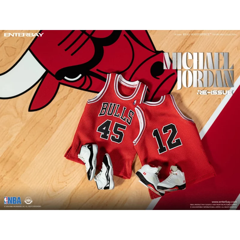NBA Collection Collectible Action Figure 1/6 Michael Jordan I’M BACK 45 Limited Edition  Enterbay RM-1053 30cm