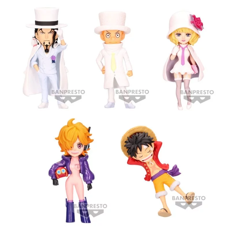One Piece Set of 5 Figures WCF Entering New Chapter 7cm