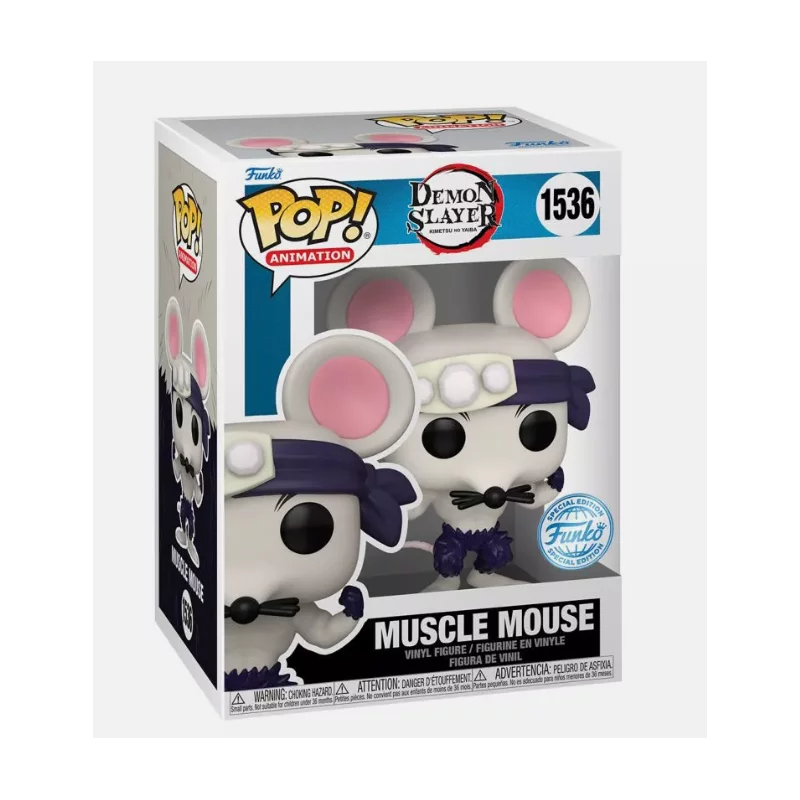Demon Slayer Kimetsu no Yaiba POP! Animation Muscle Mouse Exclusive Vinyl Figurine 10cm N°1536