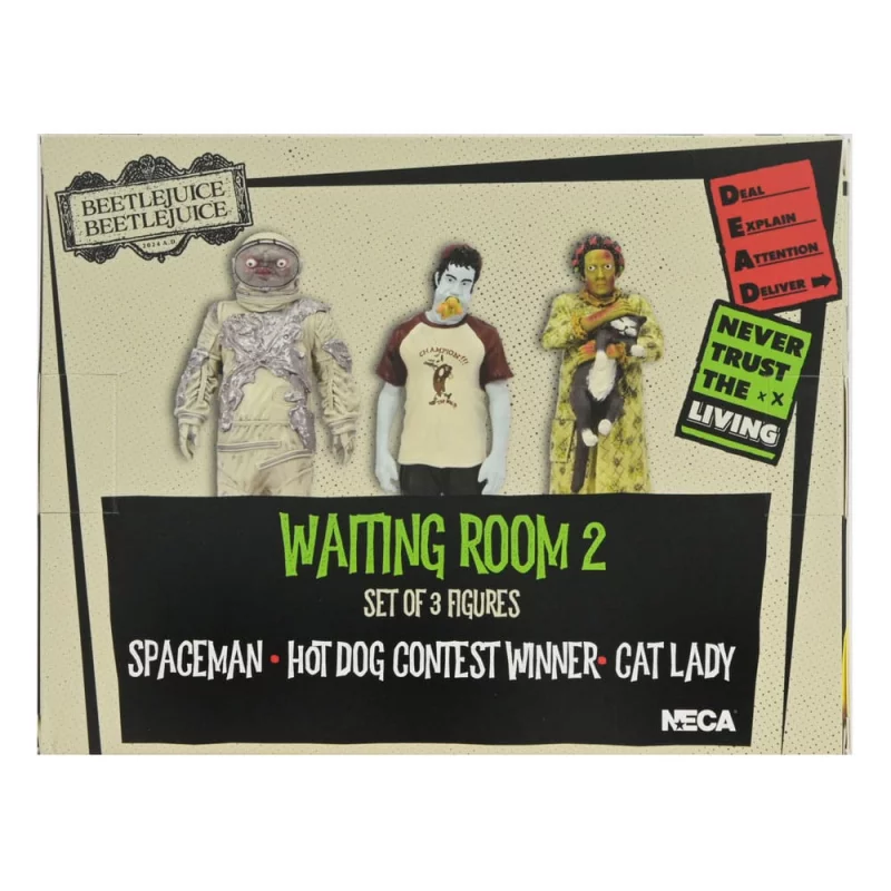 Beetlejuice Beetlejuice Pack de 3 Figurines Waiting Room 2 10cm