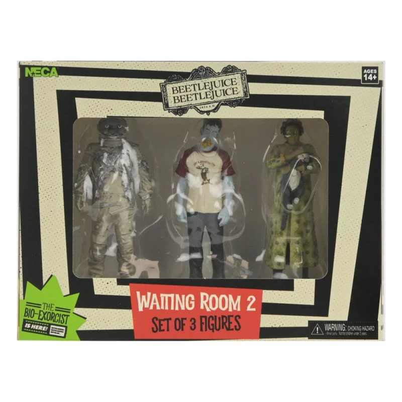 Beetlejuice Beetlejuice Pack de 3 Figurines Waiting Room 2 10cm