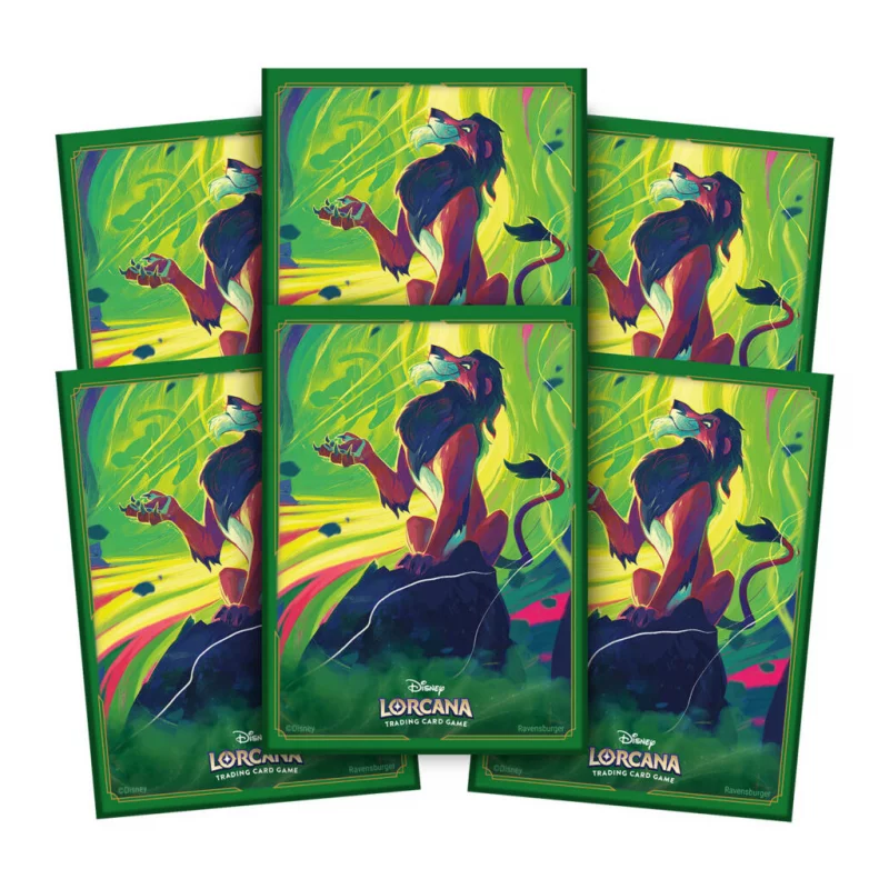 Disney TCG Lorcana Trading Cards Sleeves Scar Wave 6 Azurite Sea