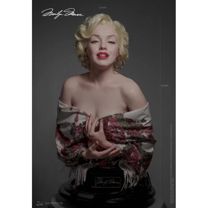 Marilyn Monroe Buste 1/1 Life-Size Ultra-Realistic DAMTOYS CSX020 87cm