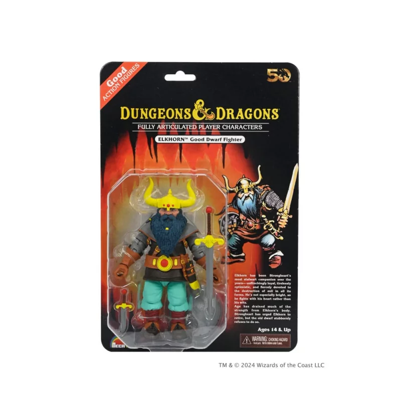 Donjons et Dragons Action Figurine 50th Anniversary Elkhorn on Blister Card 18cm