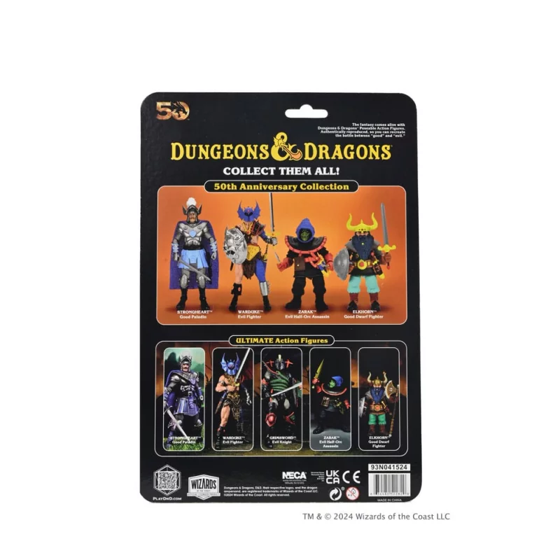 Donjons et Dragons Action Figurine 50th Anniversary Elkhorn on Blister Card 18cm