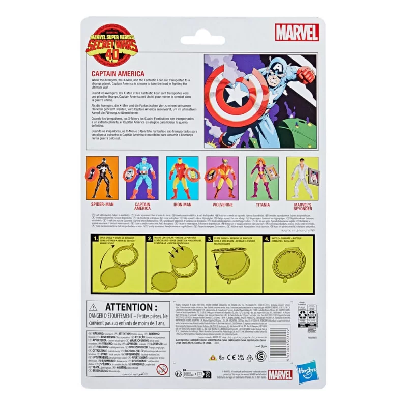 Marvel Legends Series Action Figurine Secret Wars Captain America 15cm