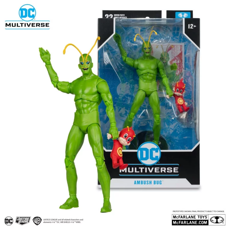 DC Multiverse Set of 3 Action Figures Ambush Bug (DC Classic), Booster Gold (Futures End), Mr. Freeze Wave 18 18cm