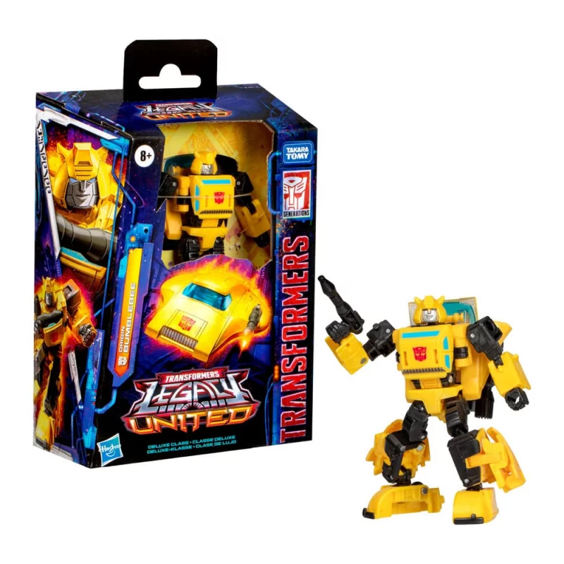 Transformers Generations Legacy United Deluxe Class Action Figurine Origin Bumblebee 14cm
