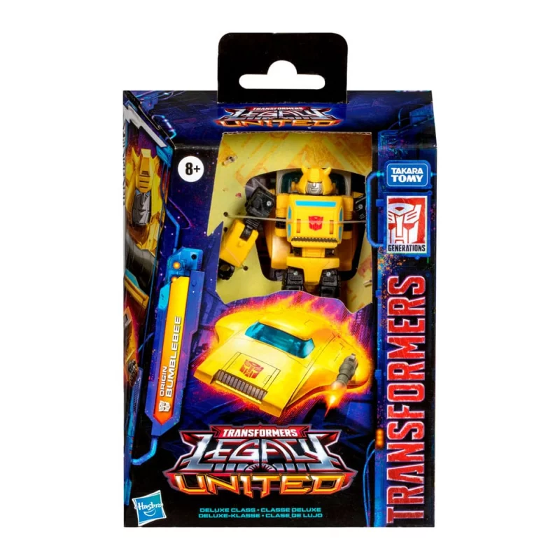 Transformers Generations Legacy United Deluxe Class Action Figurine Origin Bumblebee 14cm