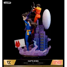 Signé Cat's Eyes Statue Diorama 1/6 Hitomi, Ai et Rui 51cm