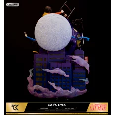 Signé Cat's Eyes Statue Diorama 1/6 Hitomi, Ai et Rui 51cm