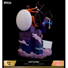 Signé Cat's Eyes Statue Diorama 1/6 Hitomi, Ai et Rui 51cm