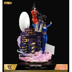 Signé Cat's Eyes Statue Diorama 1/6 Hitomi, Ai et Rui 51cm