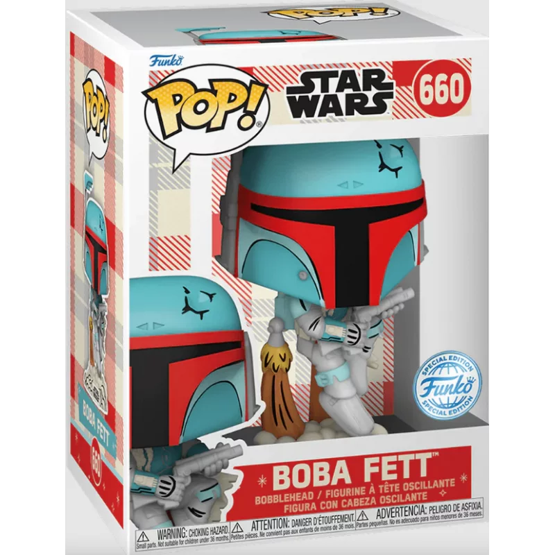 Star Wars POP! Retro Reimagined Boba Fett Exclusive Vinyle Figurine 10cm N°660