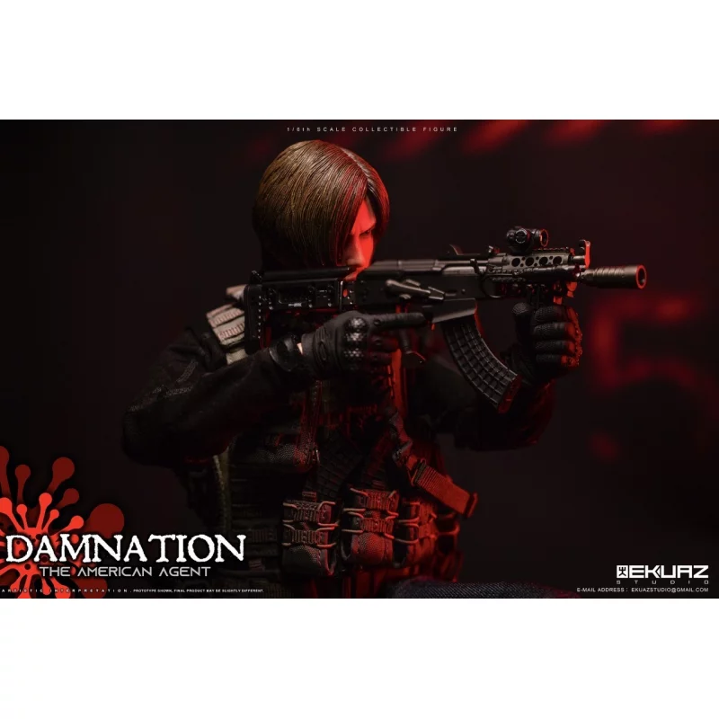 Damnation The American Agent Collectible Action Figurine 1/6 Ekuaz Studio EKS09