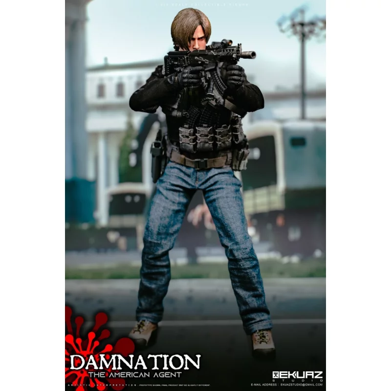 Damnation The American Agent Collectible Action Figurine 1/6 Ekuaz Studio EKS09