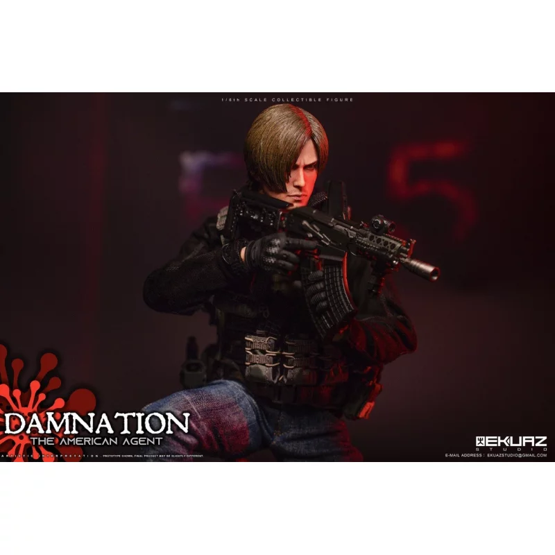 Damnation The American Agent Collectible Action Figurine 1/6 Ekuaz Studio EKS09