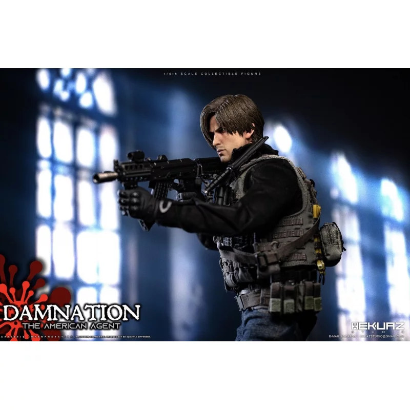 Damnation The American Agent Collectible Action Figurine 1/6 Ekuaz Studio EKS09