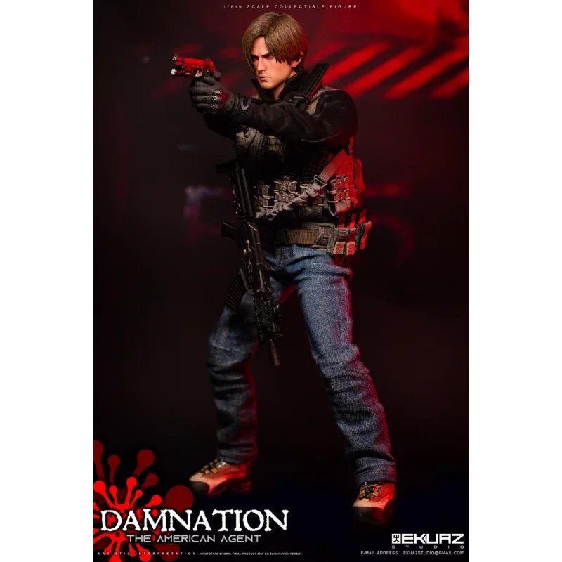 Damnation The American Agent Collectible Action Figurine 1/6 Ekuaz Studio EKS09