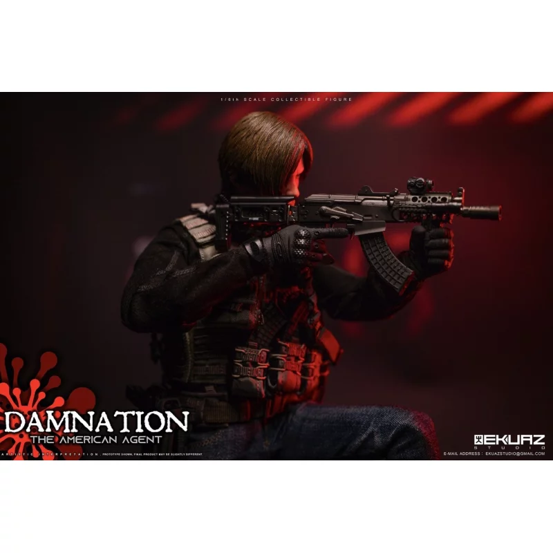 Damnation The American Agent Collectible Action Figurine 1/6 Ekuaz Studio EKS09