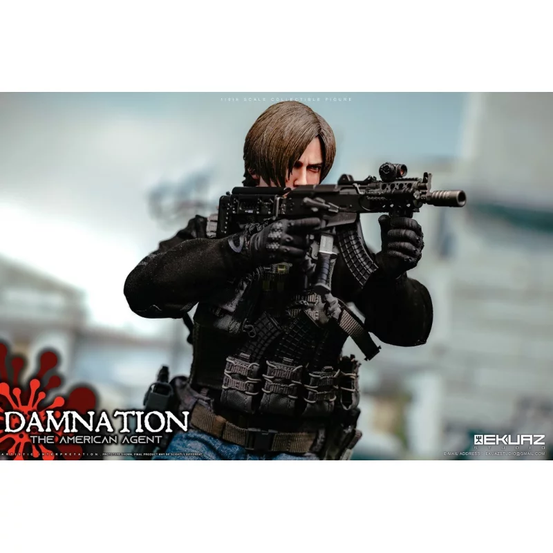 Damnation The American Agent Collectible Action Figurine 1/6 Ekuaz Studio EKS09