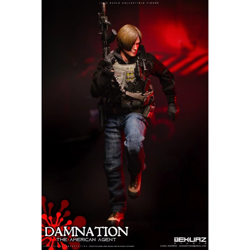 Damnation The American Agent Collectible Action Figurine 1/6 Ekuaz Studio EKS09