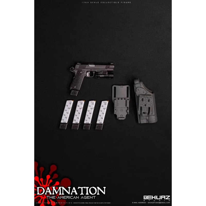 Damnation The American Agent Collectible Action Figurine 1/6 Ekuaz Studio EKS09