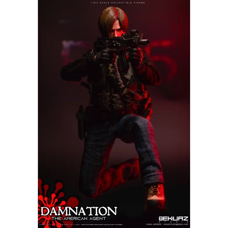 Damnation The American Agent Collectible Action Figurine 1/6 Ekuaz Studio EKS09