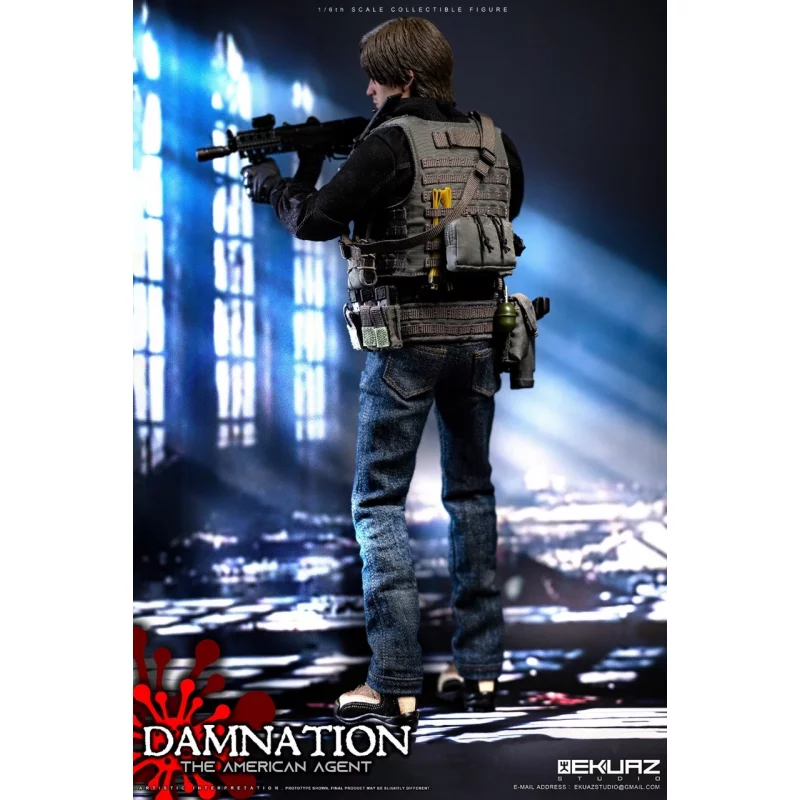 Damnation The American Agent Collectible Action Figurine 1/6 Ekuaz Studio EKS09