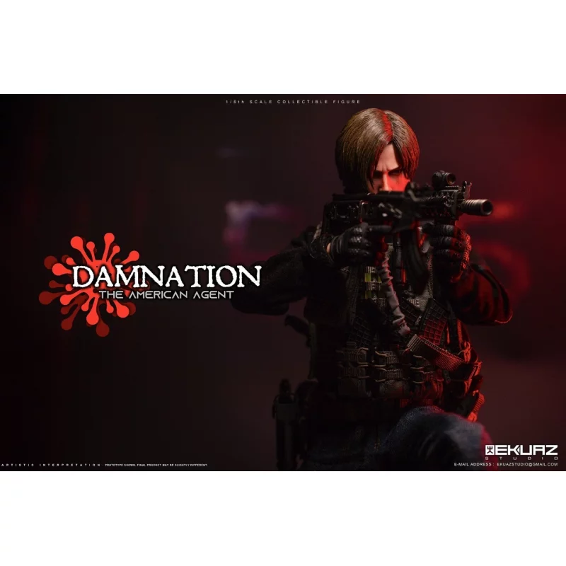 Damnation The American Agent Collectible Action Figurine 1/6 Ekuaz Studio EKS09