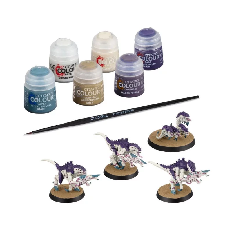Warhammer 40k Figurines à peindre Tyranides : Termagants et Nuées de Voraces + Set de peinture