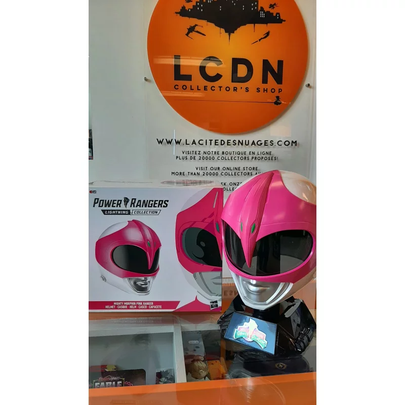 Mighty Morphin Power Rangers Réplique Casque 1/1 Lightning Collection Ranger Rose (Pink) (Modèle d&#039;exposition avec défauts)