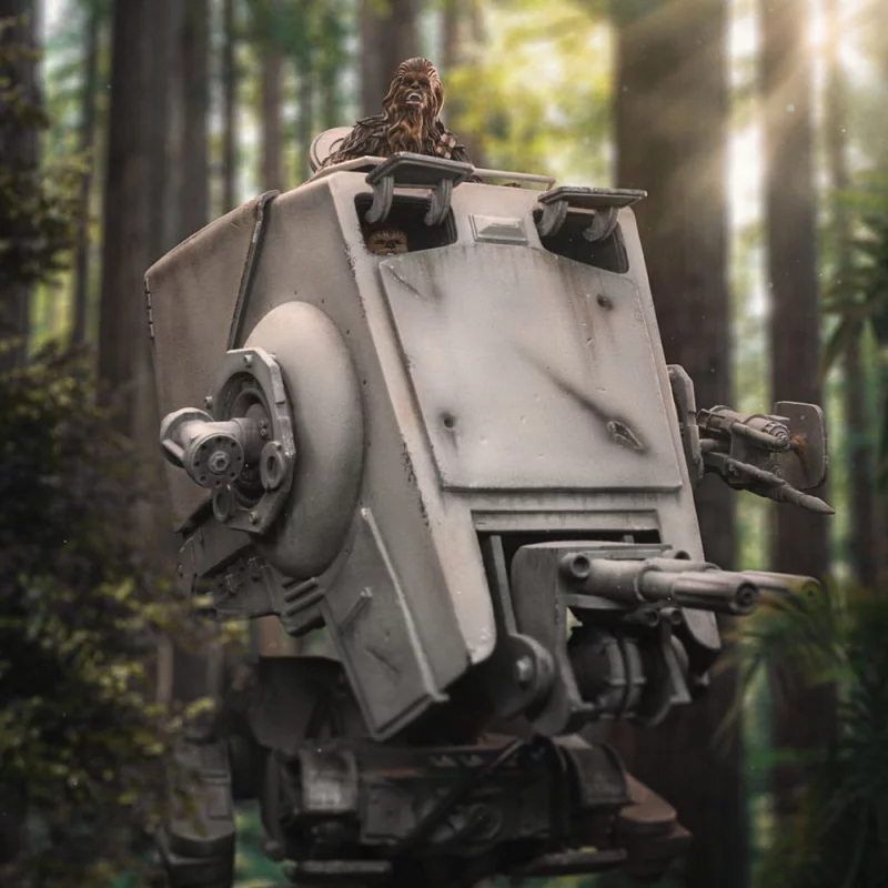 Star Wars Statue 1/20 Demi Art Scale AT-ST and Chewbacca 53cm