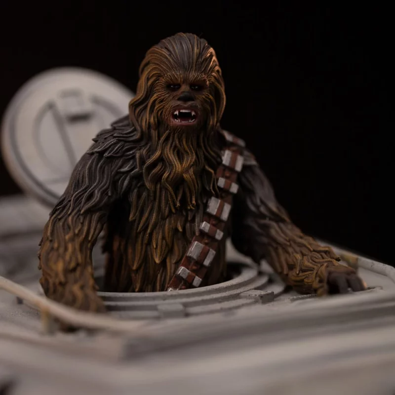 Star Wars Statue 1/20 Demi Art Scale AT-ST and Chewbacca 53cm