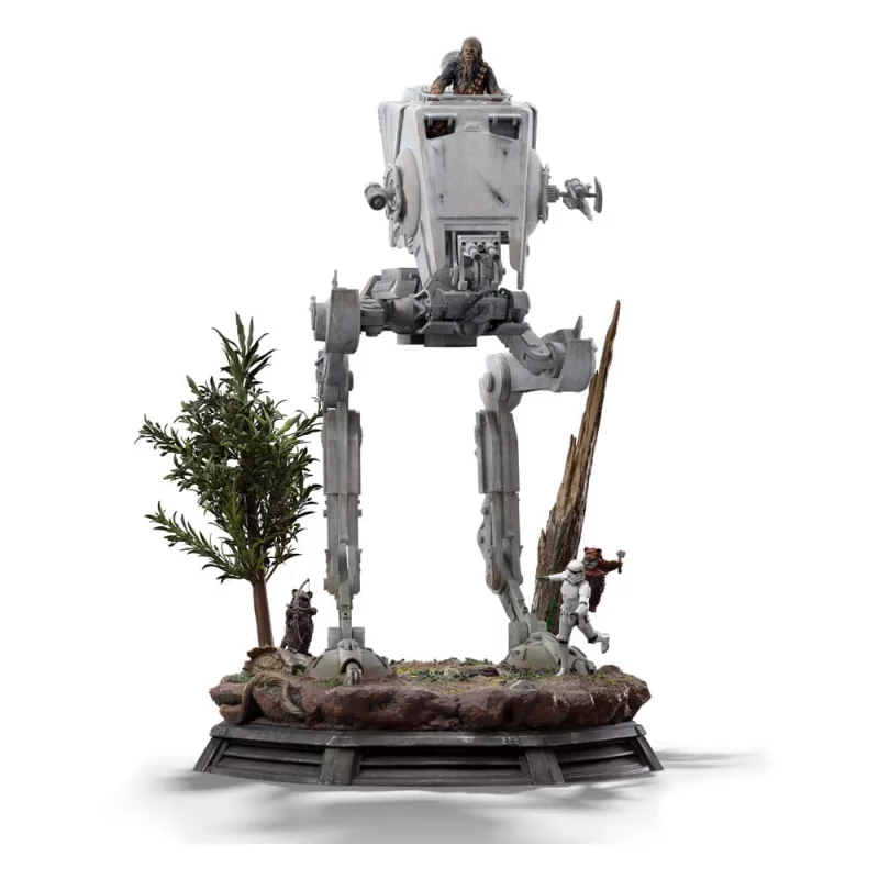 Star Wars Statue 1/20 Demi Art Scale AT-ST and Chewbacca 53cm