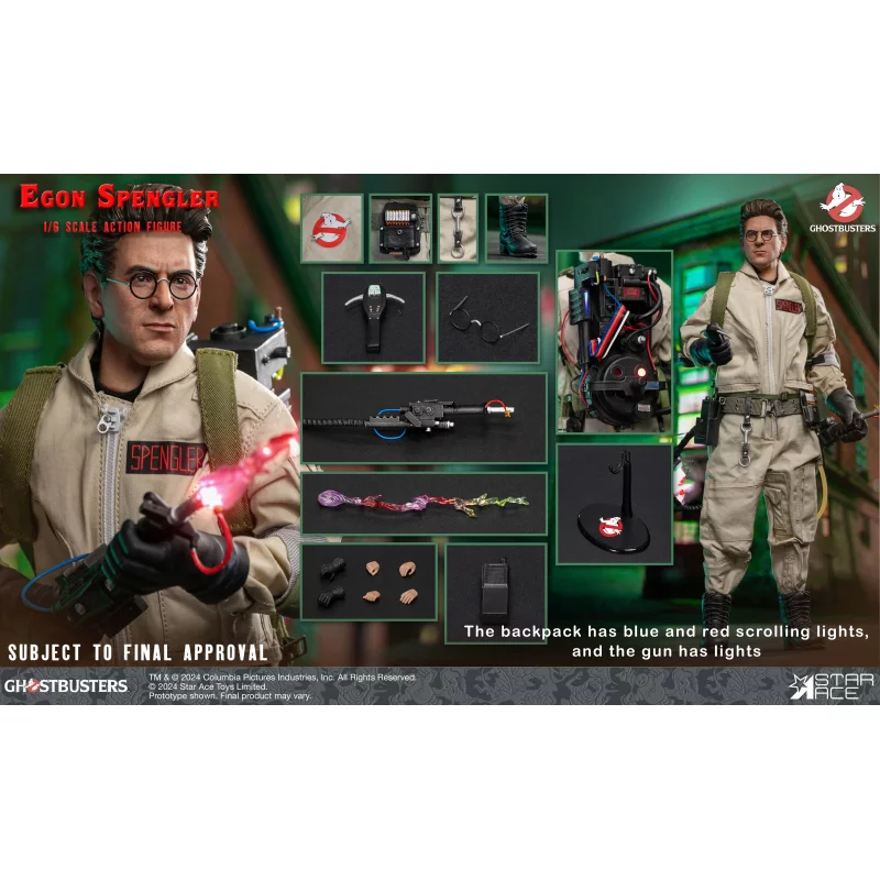SOS Fantômes (Ghostbusters) Collectible Action Figurine 1/6 Egon Spengler 30cm