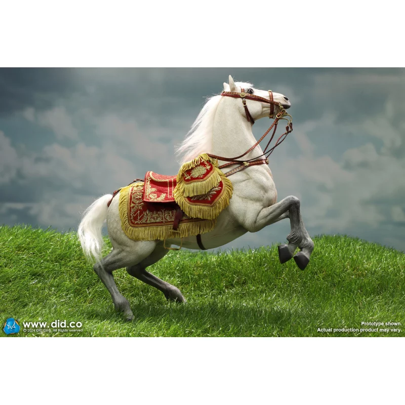 Napoleon White War Horse (Prancing) Collectible Figure 1/6 DID E60078