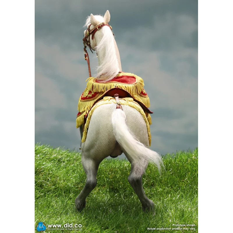 Napoleon White War Horse (Prancing) Collectible Figure 1/6 DID E60078